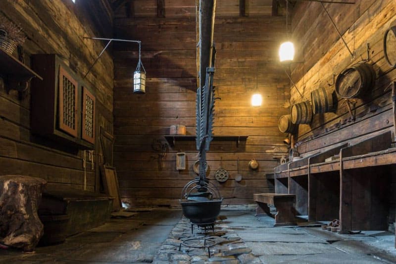 13th century common kitchen in Bergen © Hanseatic Museum