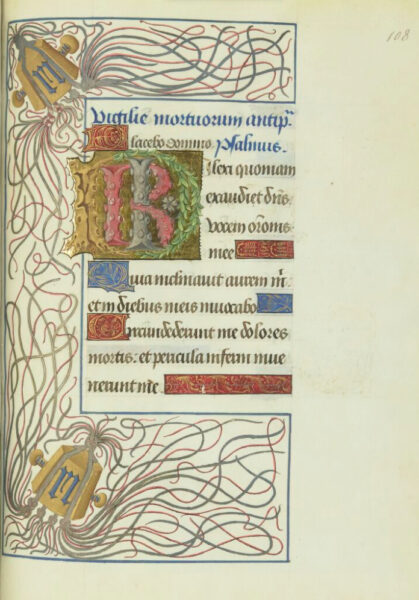 Heures de René d’Anjou Barthélémy d’Eyck 1459-1460 Enluminure Latin 17332 f. 108 r Paris, BnF, département des Manuscrits © Bibliothèque nationale de France