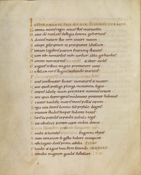 Frontpage of the poem from Bamberg Msc.Lit.143. CCBY-SA40