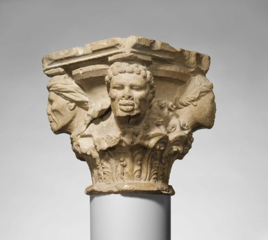 Black Head on Capital from Troja in Puglia, Italy © Metropolitan Museum of Art