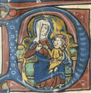 Mary with Child in Book of Hours from Troyes - les Enluminures