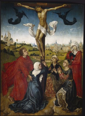 Crucifixion Maestro de la Leyenda de Santa Catalina © Prado