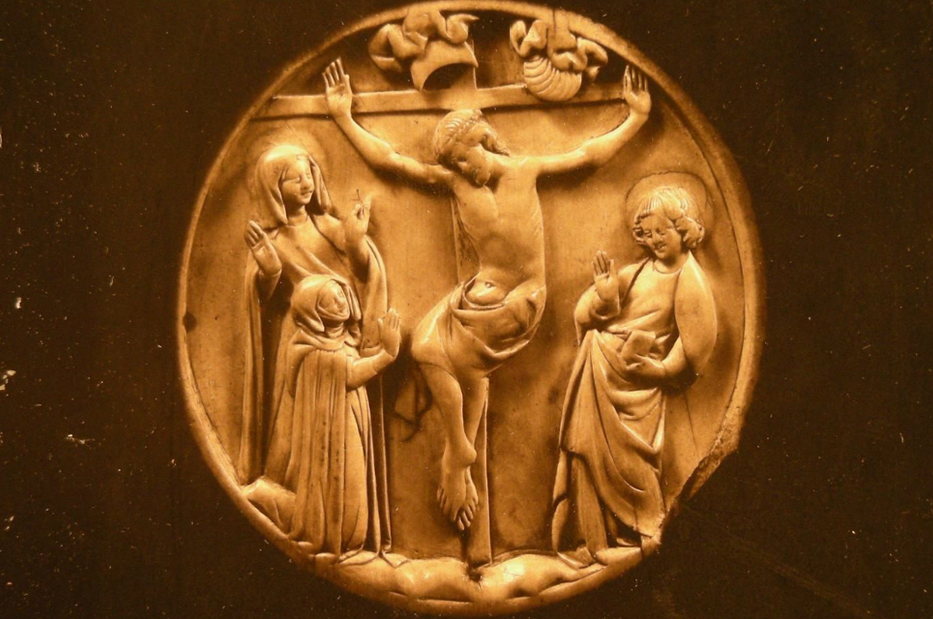 Crucifixion with the Virgin and saint John the Evangelist fonds demotte