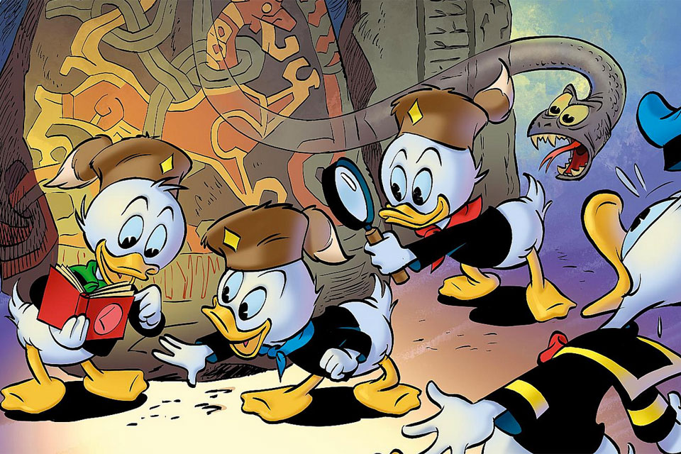 Donald Duck Examines the the Jelling Stone © Disney/Egmont