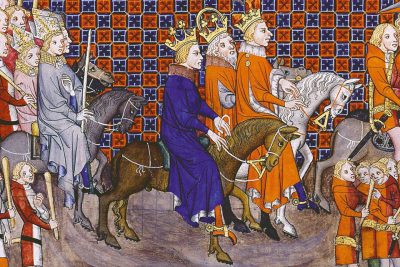 Entry into Paris of Charles IV and the French king - Grand Cronique de France