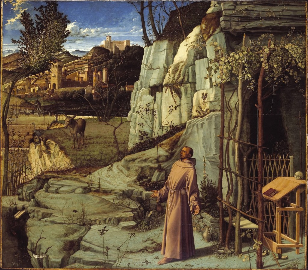 Bellini St Francis in Ecstasy-