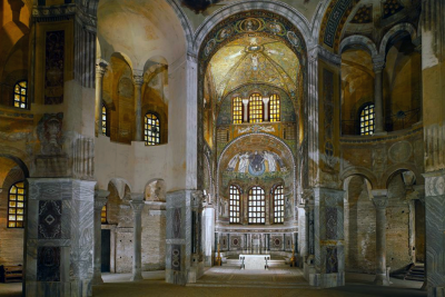 Interior of San Vitale in Ravenna. Source: Wikipedia