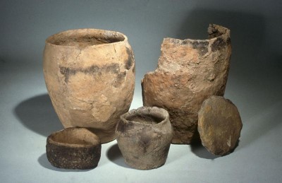 Selection of Iron Age pottery from Orkney, © NMS