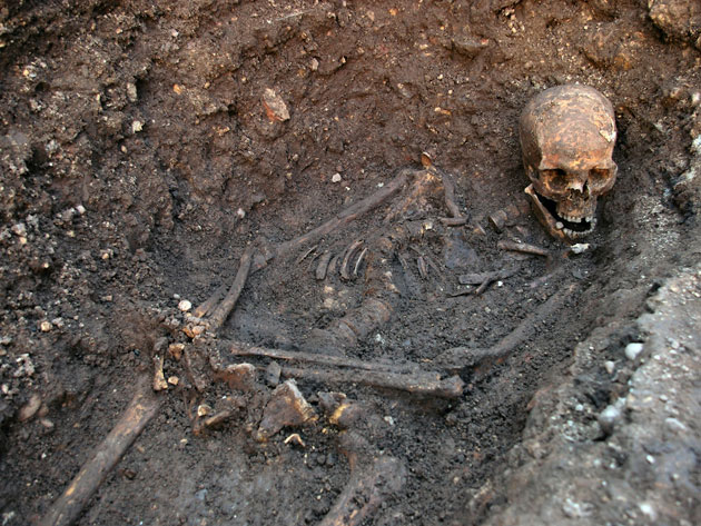 Richard III's skeleton © University of leicester