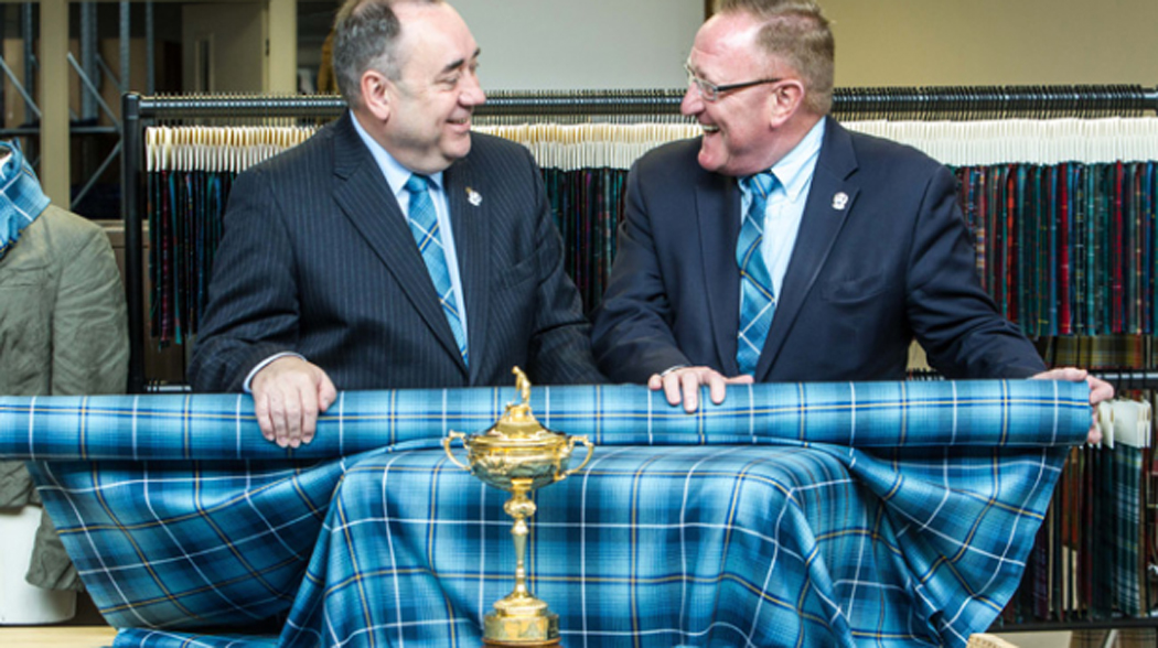 Unveiling the official tartan for Ryder Cup 2014