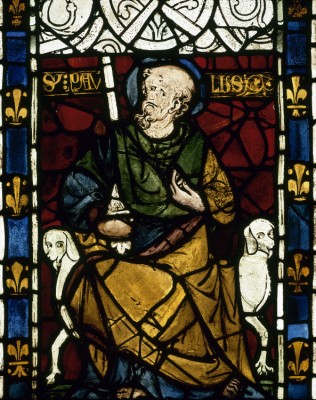 Saint Paul. Vitrail du château de Rouen - N° Inventaire - Cl 22728 musee de cluny