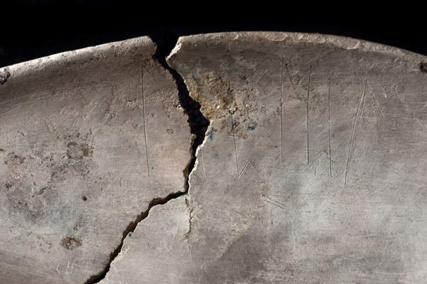 Nécropole médiévale à Ichtratzheim - spoon with runic inscription