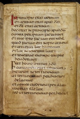 St Cuthbert Gospel fol 1 © British Library