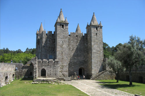 The exterior of the Castle in Santa Maria da Feira in Portugal. Source: Wikipedia