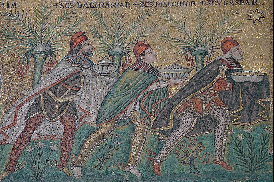 The Three Magi San Vitale in Ravenna. Source: Wikipedia