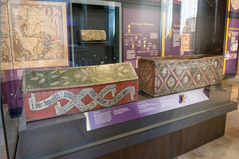 Winchester Cathedral. The Bones Caskets in their new surroundings © Winchester Cathedral