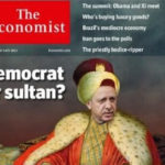 Erdogan posing as Suleiman on the cover of the Economist