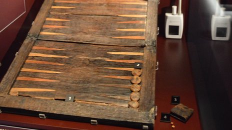 Backgammon found in the hull of the Mary Rose © The Mary Rose Foundation