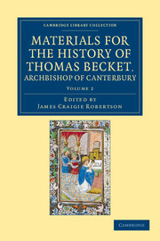 Thomas Becket cover materials