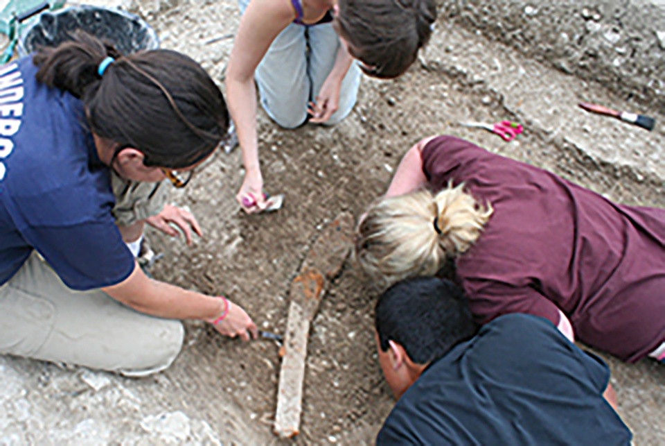 Mouldboard Archaeology in Lyminge in Kent