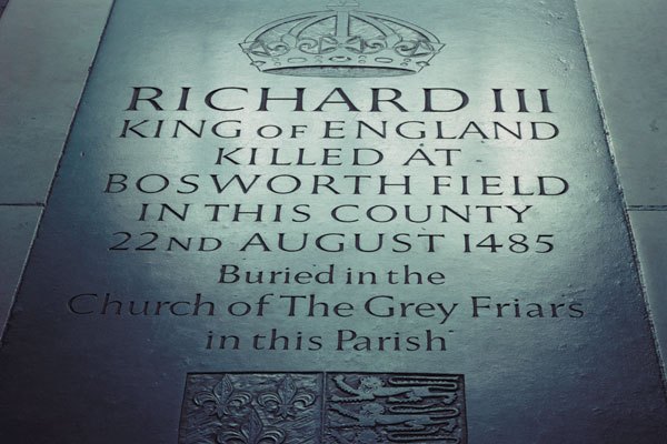 memorial plaque for Richard III