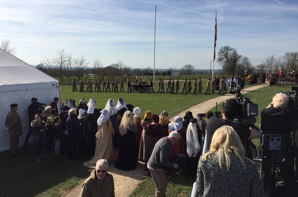 The procession of Richard iii through Bosworth