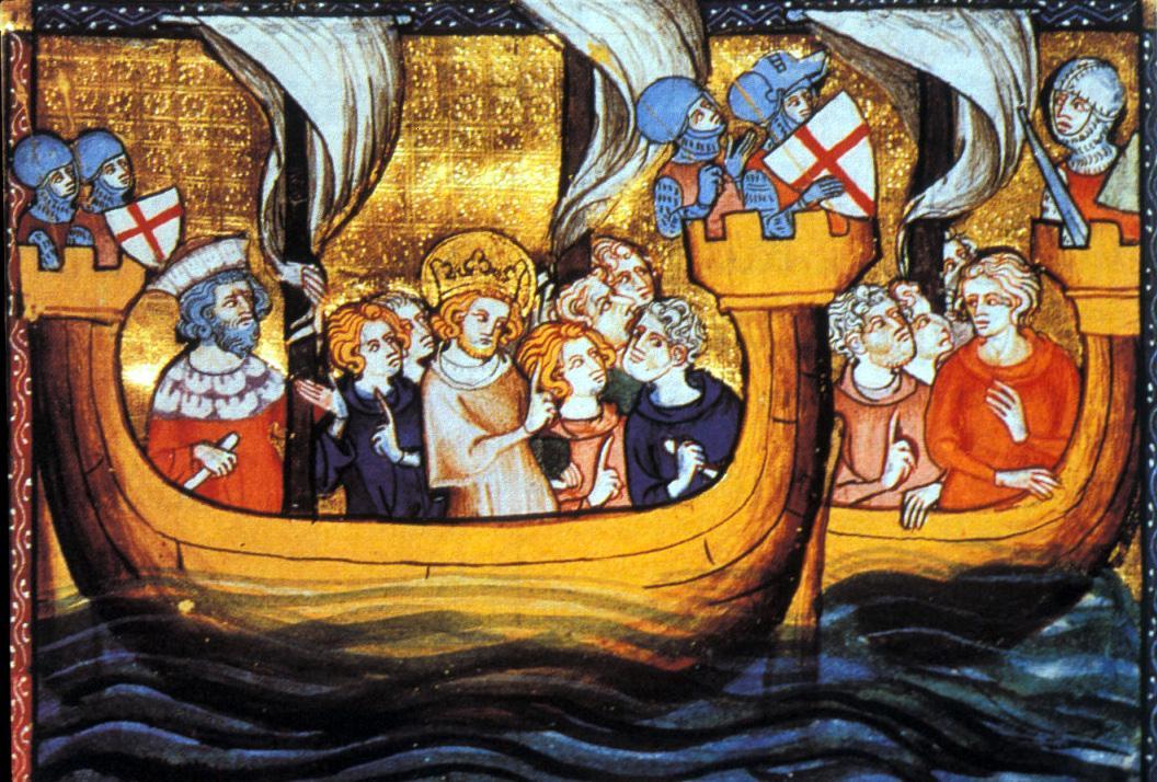 Saint Louis leading the crusade