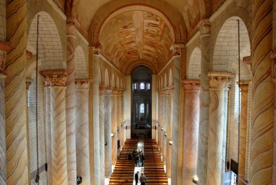 Interior of Abbey Church of Saint-Savin