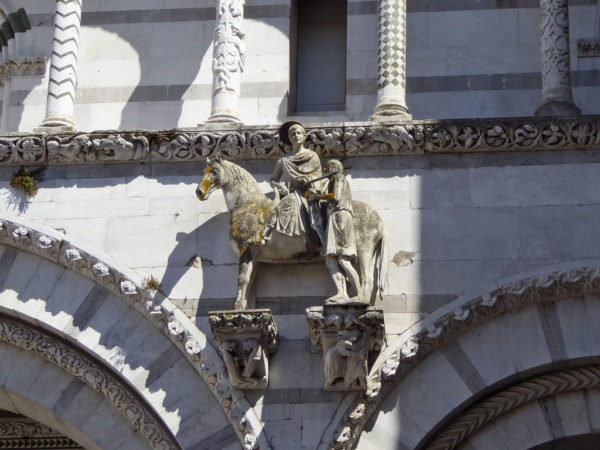 St. Martin on the Facade of the Cathedral in Lucca Source: wikipedia