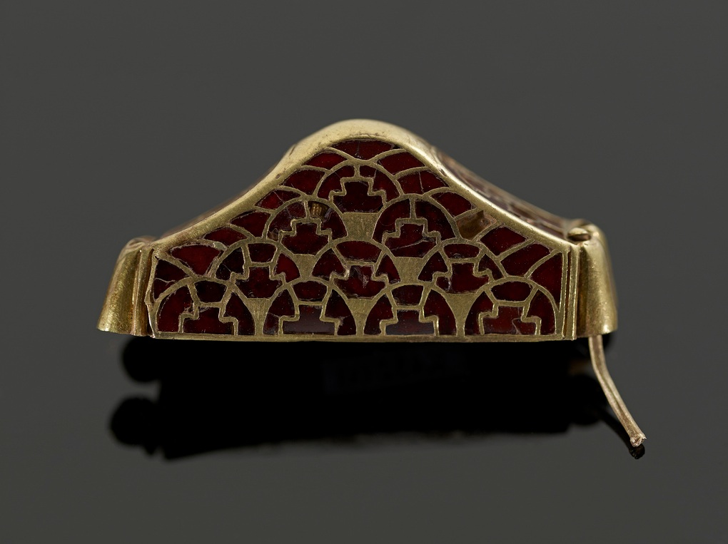 Golden Pommel with cloisonné Staffordshire Hoard